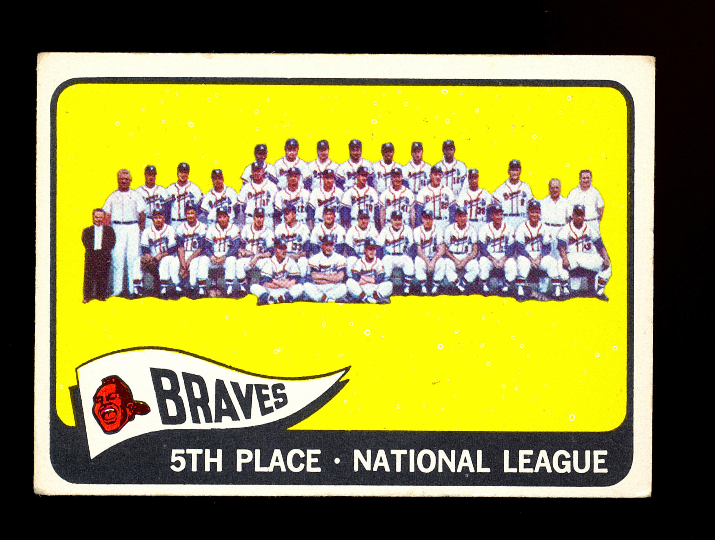 1965 Topps Baseball Card #426 Milwaukee Braves Team Card