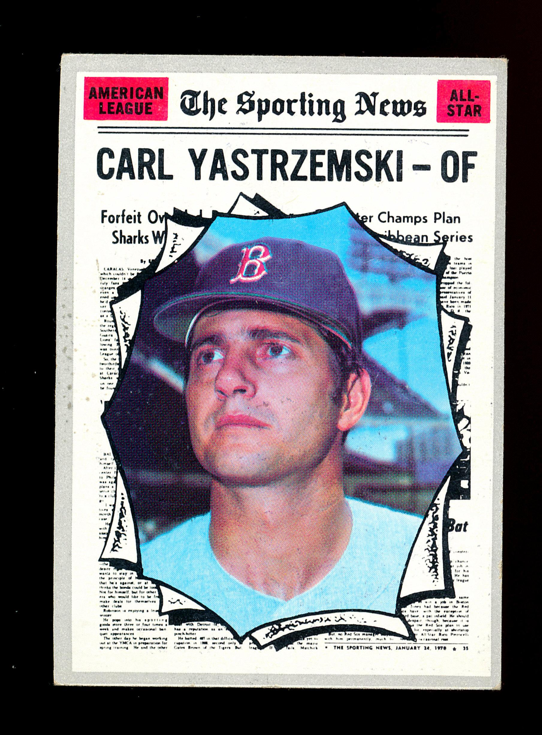 1970 Topps Baseball Card #461 All-Star Hall of Famer Carl Yastrzemski Bosto