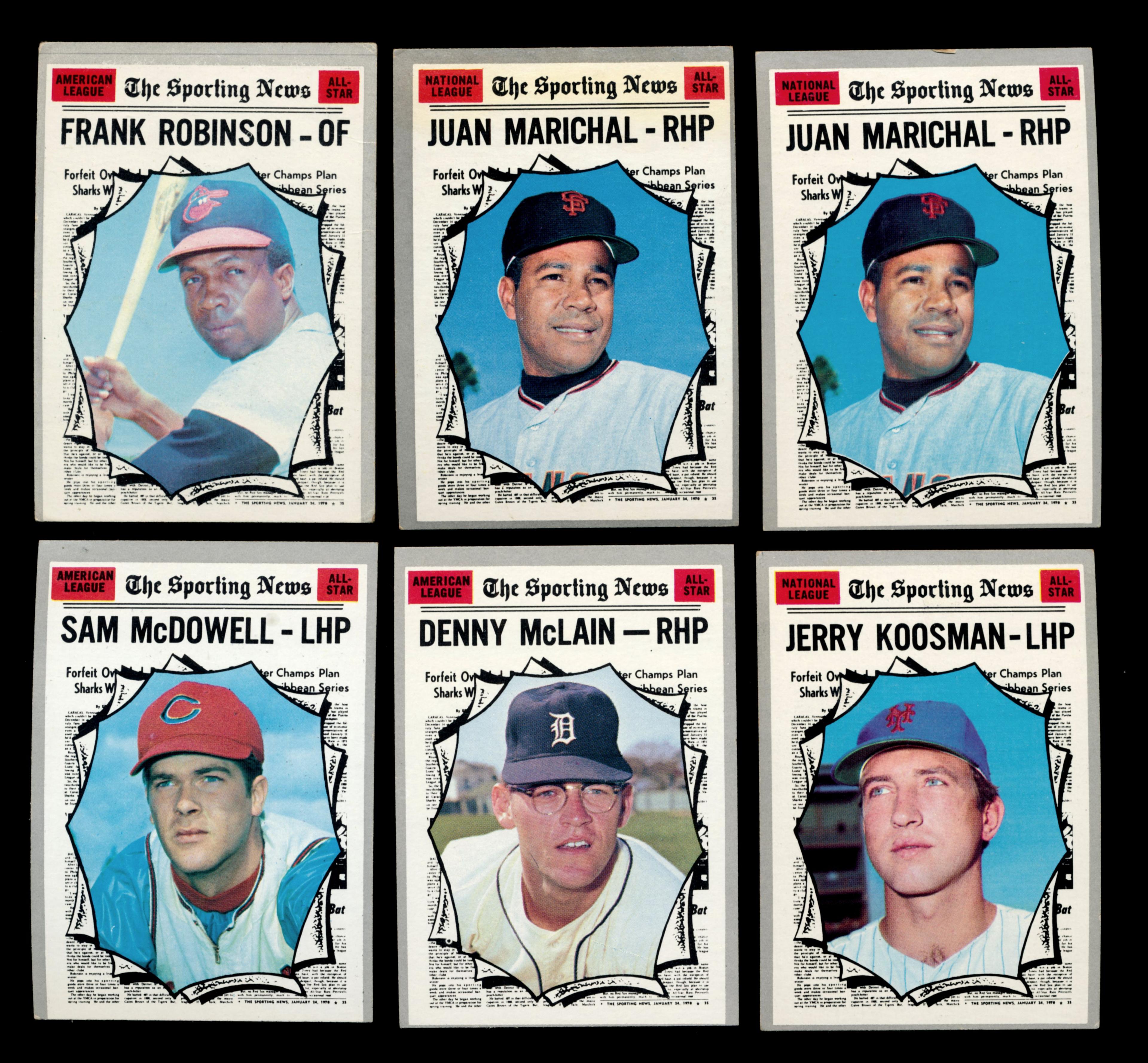 (12) 1970 Topps Baseball Cards (All Stars)