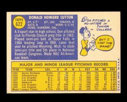 1970 Topps Baseball Card #622 Hall of Famer Don Sutton Los Angeles Dodgers