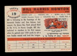 1956 Topps Football Card #19 Bill Howton Green Bay Packers