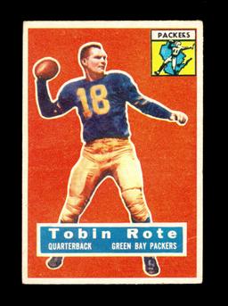 1956 Topps Football Card #55 Tobin Rote Green Bay Packers
