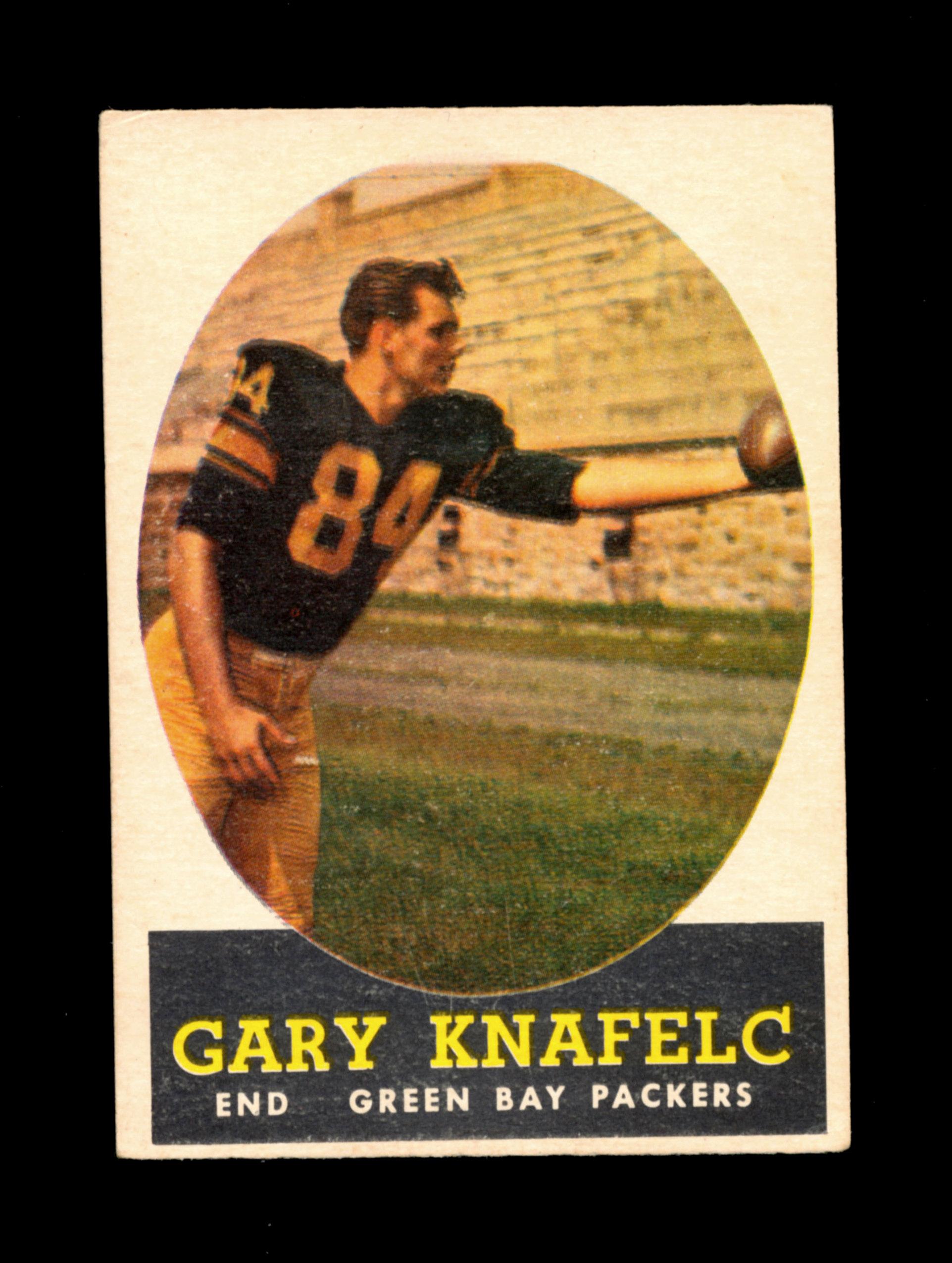 1958 Topps Football Card #56 Gary Knafelc Green Bay Packers