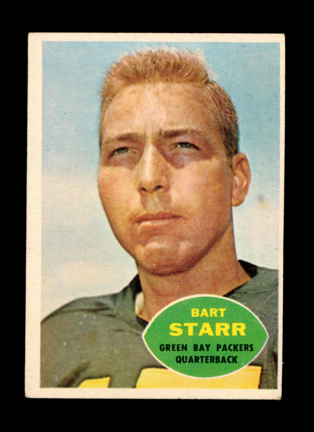 1960 Topps Football Card #51 Hall of Famer Bart Starr Green Bay Packers