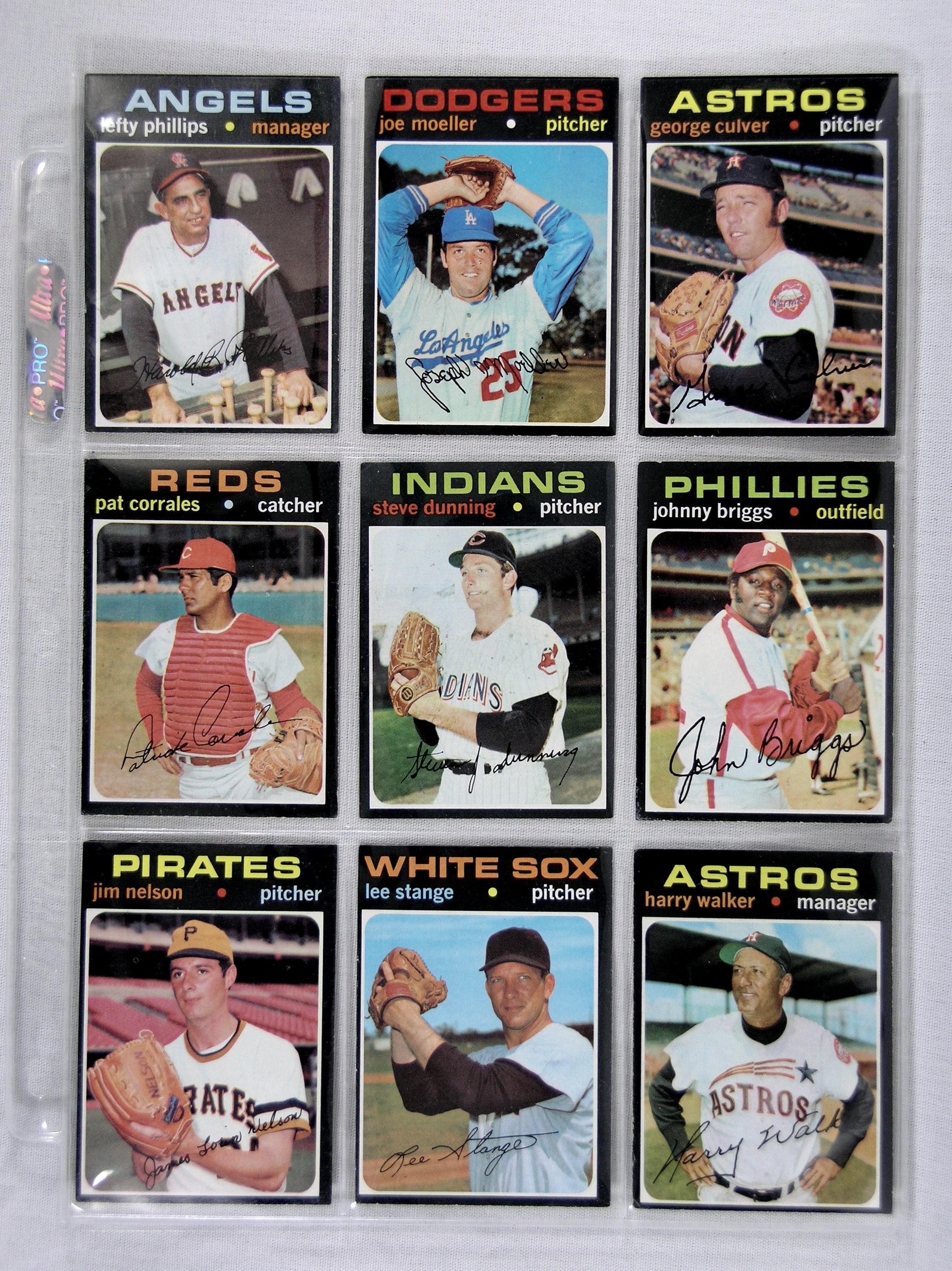 (189) 1971 Topps Baseball Cards Mosley EX and Higher Conditions. Nice Group