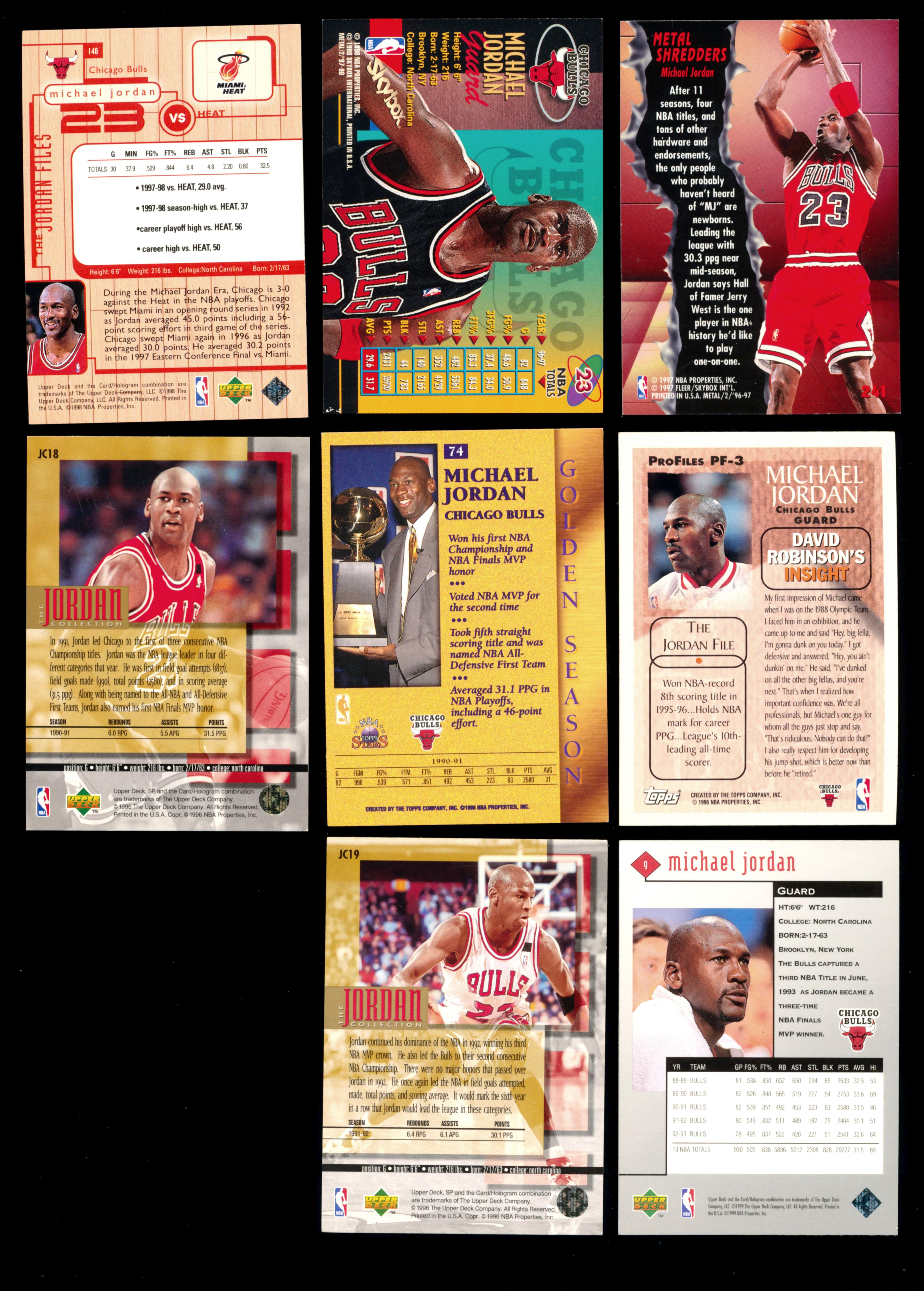 (20) Michael Jordan Basketball Card Group