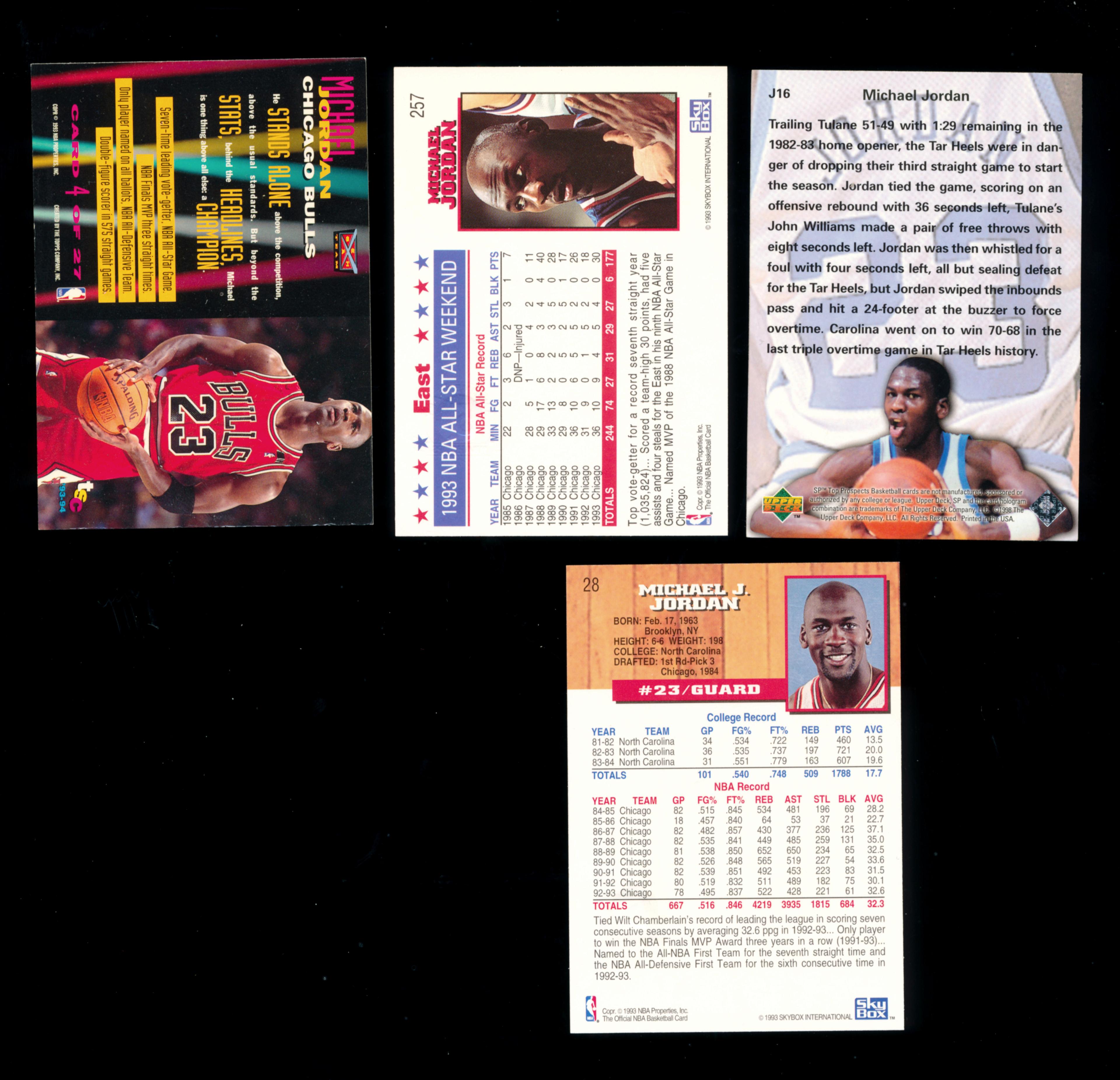 (20) Michael Jordan Basketball Card Group