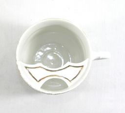 Vintage "A Present" Mustache Mug. Made in Germany.