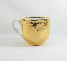 Vintage Gold Mustache Mug