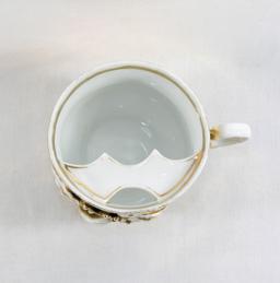 Vintage Gold Mustache Mug