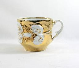 Vintage Gold Mustache Mug