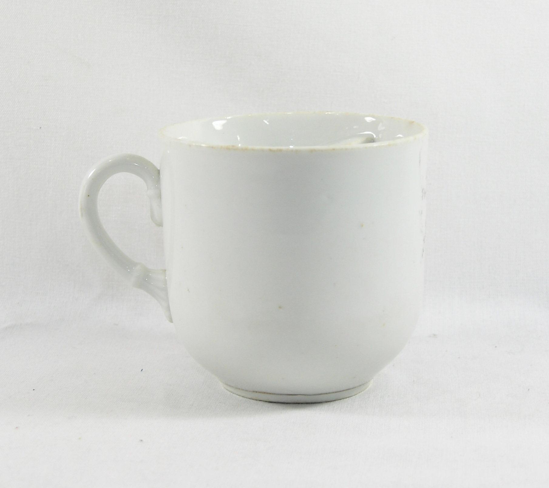 Vintage "Forget Me Not" Mustache Mug. Made in Germany.