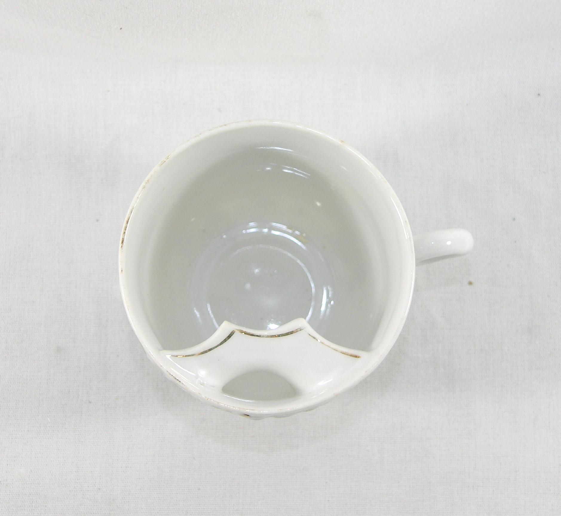 Vintage "A Present" Mustache Mug. Made in Germany.