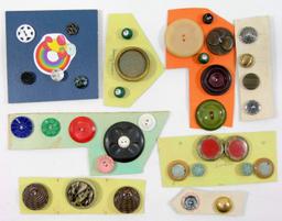 Group of Misc. Mixed Vintage & Newer Buttons. Some Plastic, Some Metal & Ot