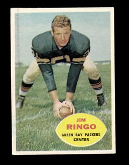 1960 Topps Football Card #57 Hall of Famer Jim Ringo Green Bay Packers