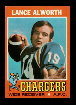 1971 Topps Game Card #10 Hall of Famer Lance Alworth San Diego Chargers