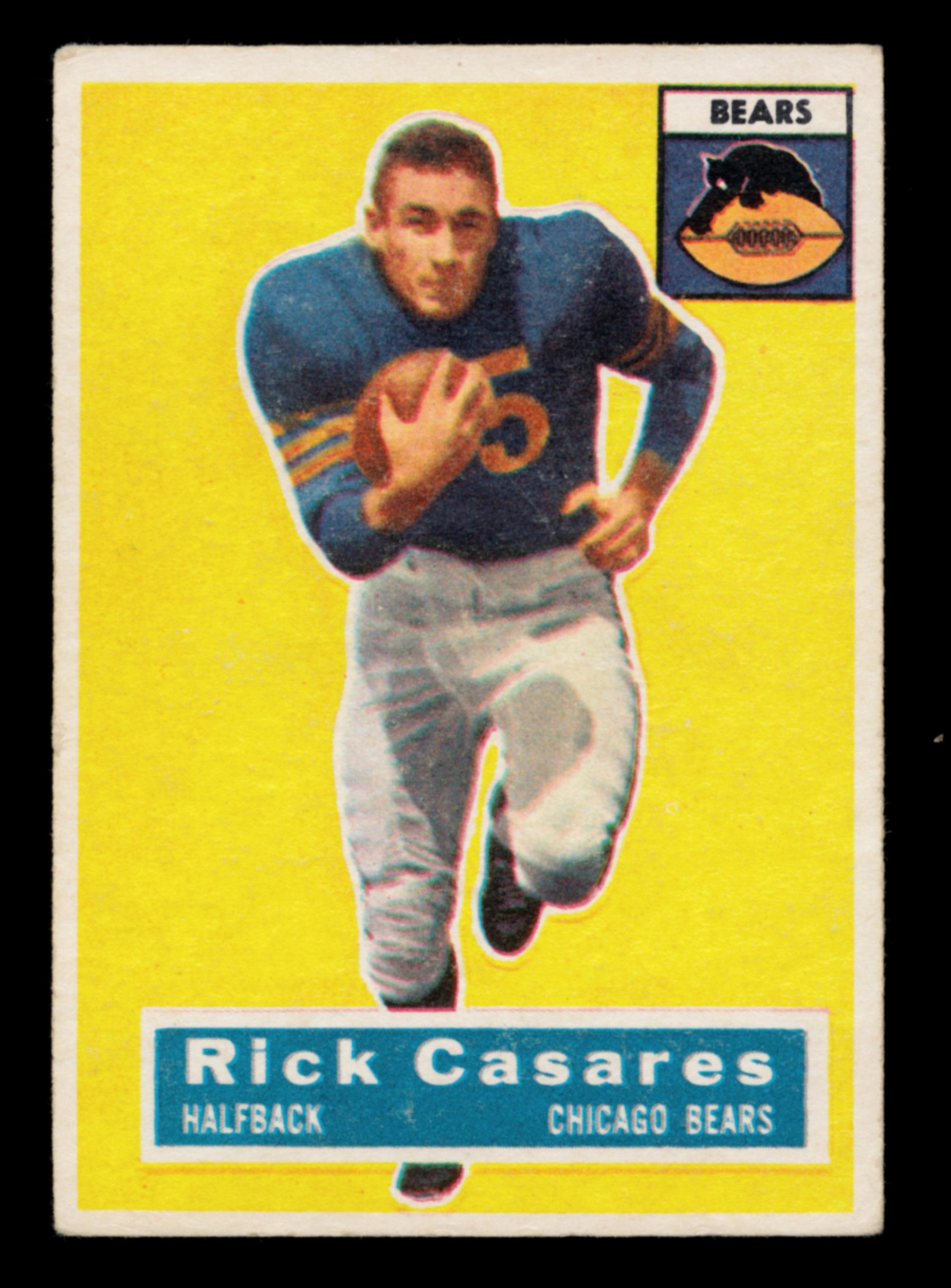 1956 Topps Football Card #35 Rick Casares Chicago Bears
