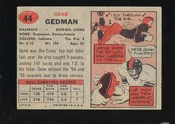1957 Topps Football Card #44 Gene Gedman Detroit Lions