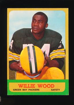 1963 Topps ROOKIE Football Card #87 Rookie Hall of Famer Willie Wood Green
