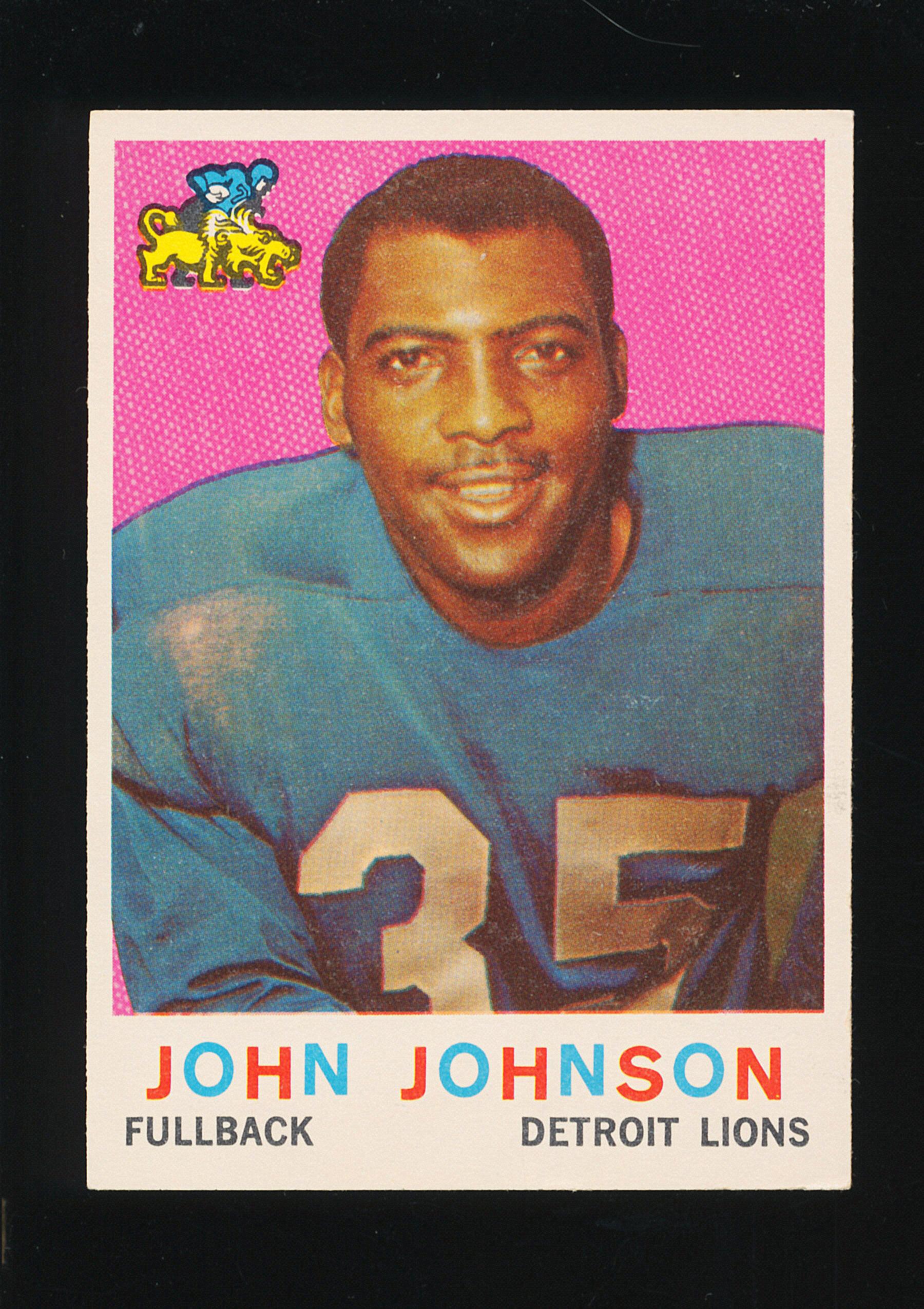 1959 Topps Football Card #44 Hall of Famer John Johnson Detrot Lions