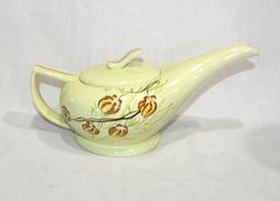 Vintage 1940's Redwing Handpainted Teapot with lid. No Chips or Cracks. 11"