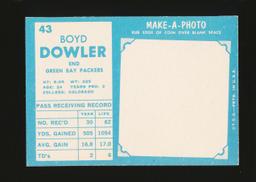 1961 Topps ROOKIE Football Card #43 Rookie Boyd Dowler Green Bay Packers