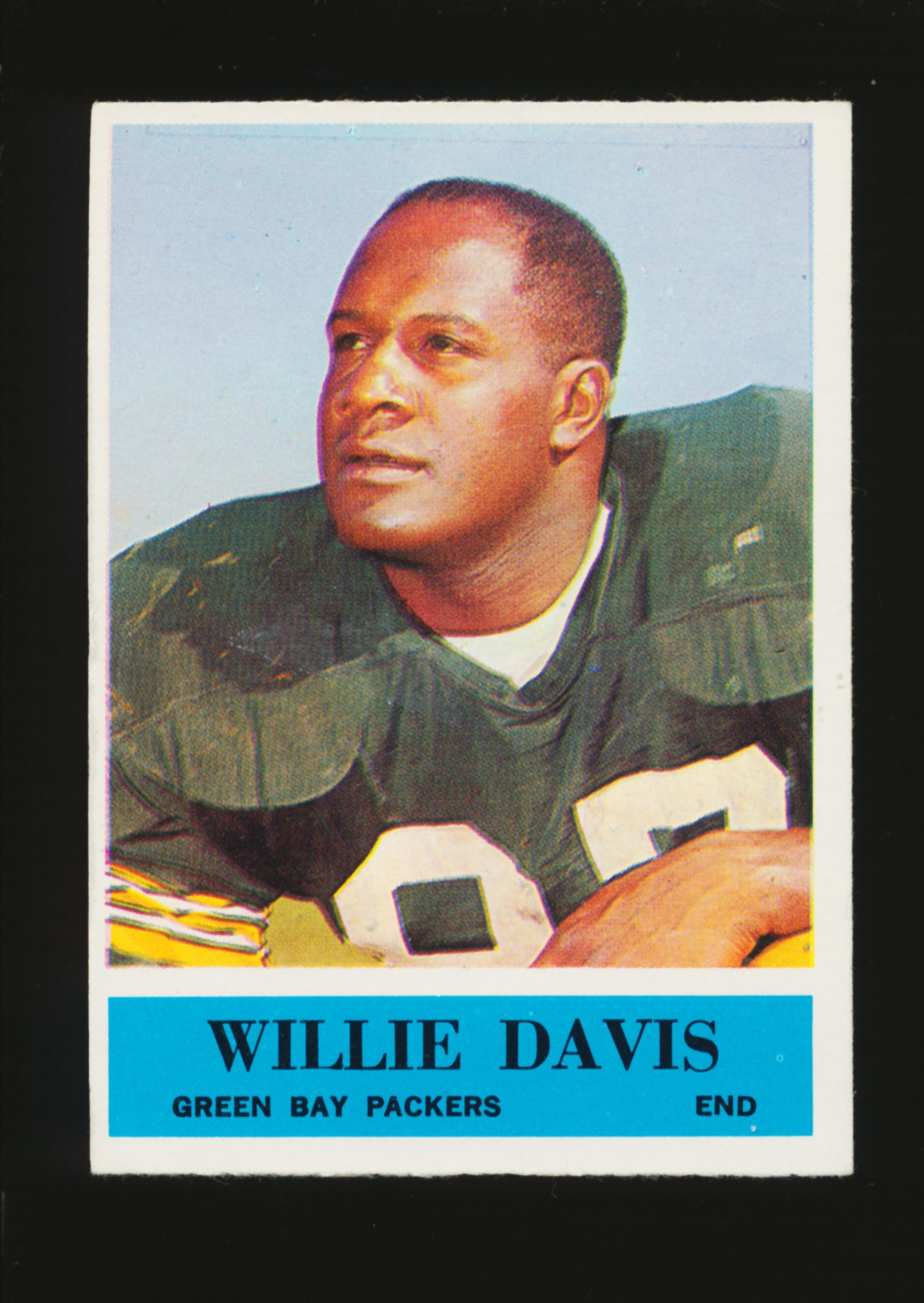 1964 Philadelphia ROOKIE Football Card #72 Rookie Hall of Famer Willie Davi