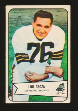 1954 Bowman Football Card #52 Hall of Famer Lou Groza Cleveland Browns