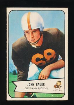 1954 Bowman Football Card #84 John Bauer Cleveland Browns