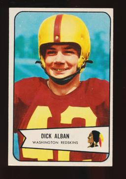 1954 Bowman Football Card #51 Dick Alban Washington Redskins