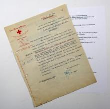 Buchenwald Concentration Camp/SS Doctor Signed Letter.  1944 letter from th