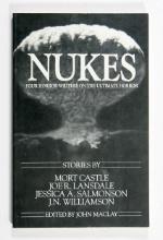 Author Signed 1986 Horror Paperback Book - Joe Lansdale and Others.  "Nukes