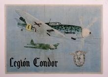 WWII Spanish Ration Coupon Sheet - Condor Legion.  German Air Force in Span