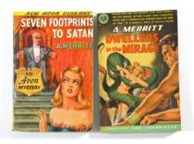 (2) A. Merritt Vintage Paperbacks - Great Covers!  Conditions as pictured.