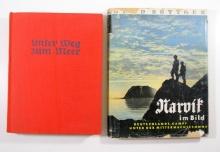 (2) German WWII Hardcover Books.  Includes 1941 "Narvik im Bild" and 1941 "
