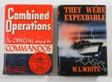 (2) WWII Hardcover Military Books Commandos / PT Boats.  1943 - "Combined O