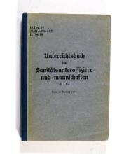 WWII German Medical Sergeant's Handbook - Wehrmacht.  Tape repair to the sp