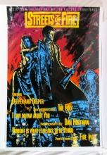 Rare! "Streets of Fire' Movie Soundtrack Poster.  1984 advertising poster w