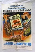1962 "The War Lover" Steve McQueen Movie Poster.  Folded one-sheet poster w