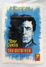 1962 WWII Movie "The Outsider" Movie Poster.  Tony Curtis movie 1-sheet pos