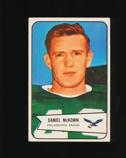 1954 Bowman ROOKIE Football Card #93 Rookie Daniel McKown Philadelphia Eagl