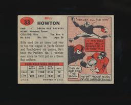 1957 Topps Football Card #33 Bill Howton Green Bay Packers