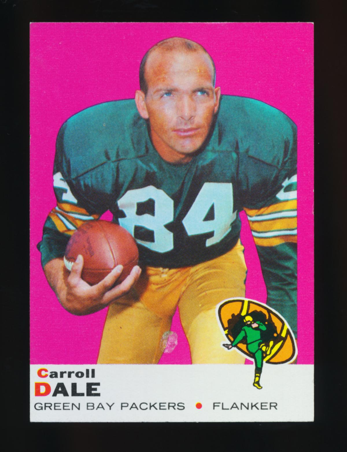 1969 Topps Football Card #77 Carroll Dale Green Bay Packers