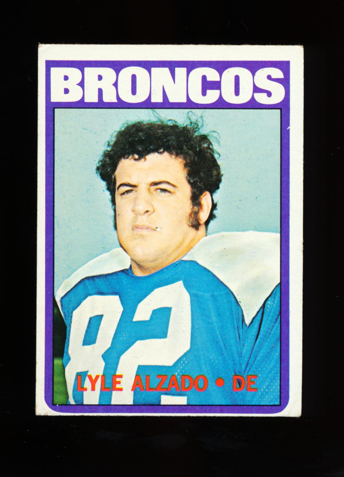 1972 Topps ROOKIE Football Card #106 Rookie Lyle Alzdo Denver Broncos