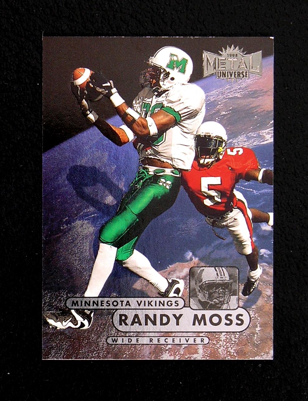 1998 Skybox International "Metal"  ROOKIE Football Card #190 Rookie Randy M