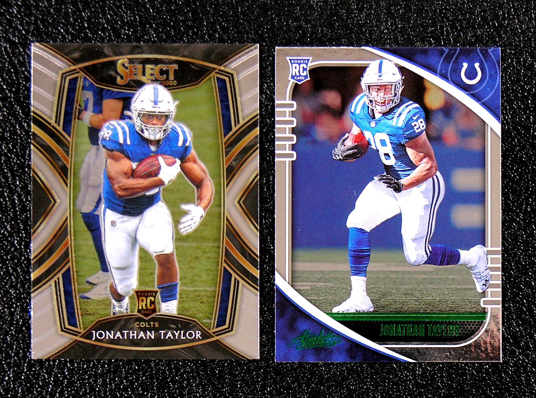 (2) 2000 ROOKIE Football Cards Jonathan Taylor Indianapolis Colts