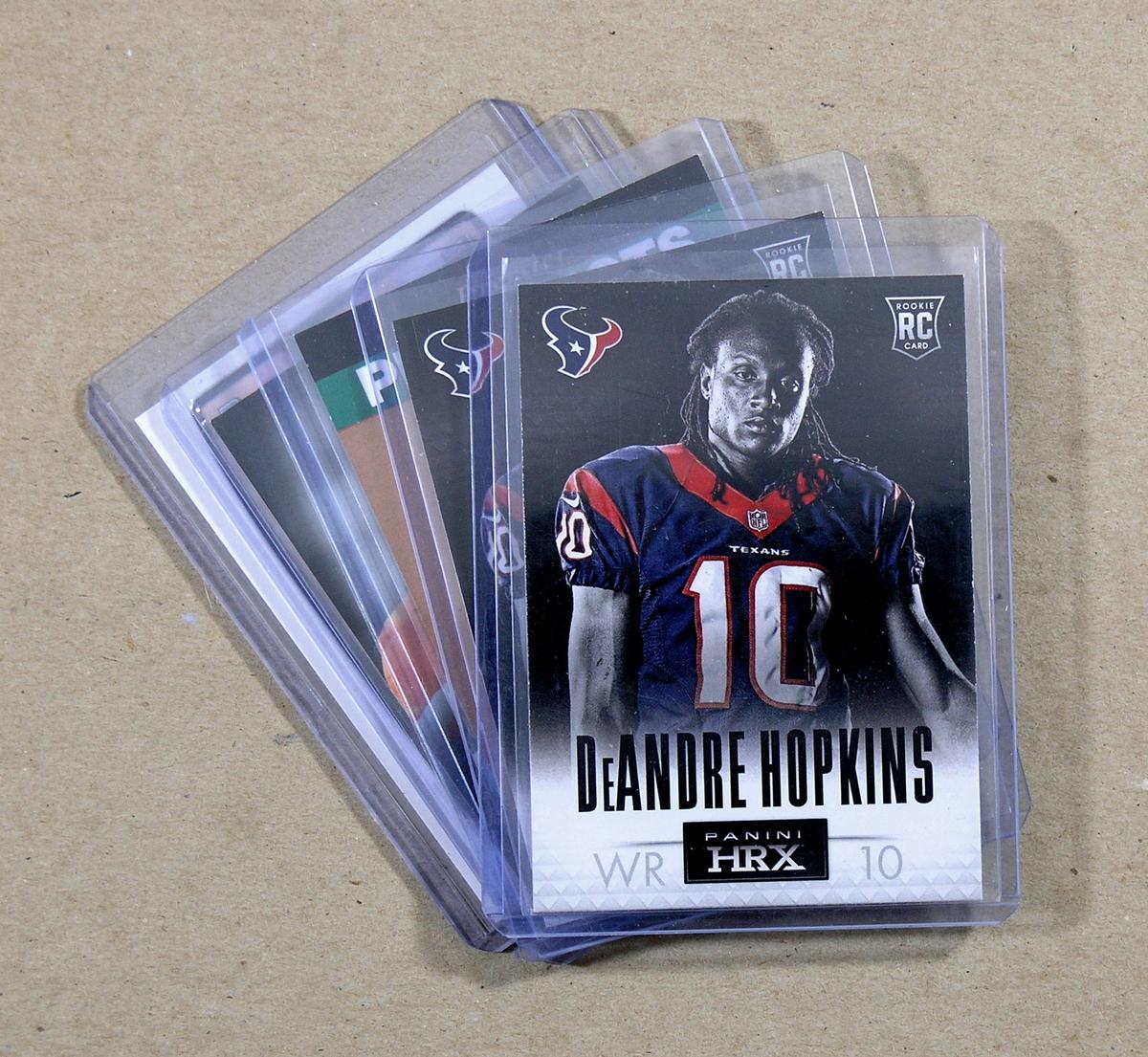 (5) 2013 ROOKIE Football Cards Rookie DeAndre Hopkins Houston Texans