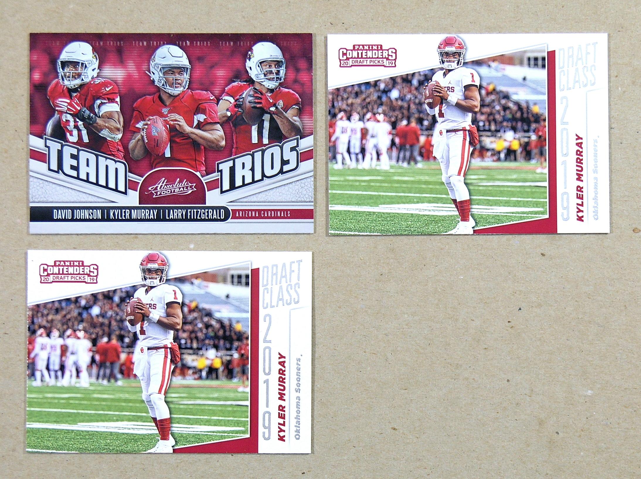 (6) 2019 ROOKIE Football Cards Kyler Murray Arizona Cardinals