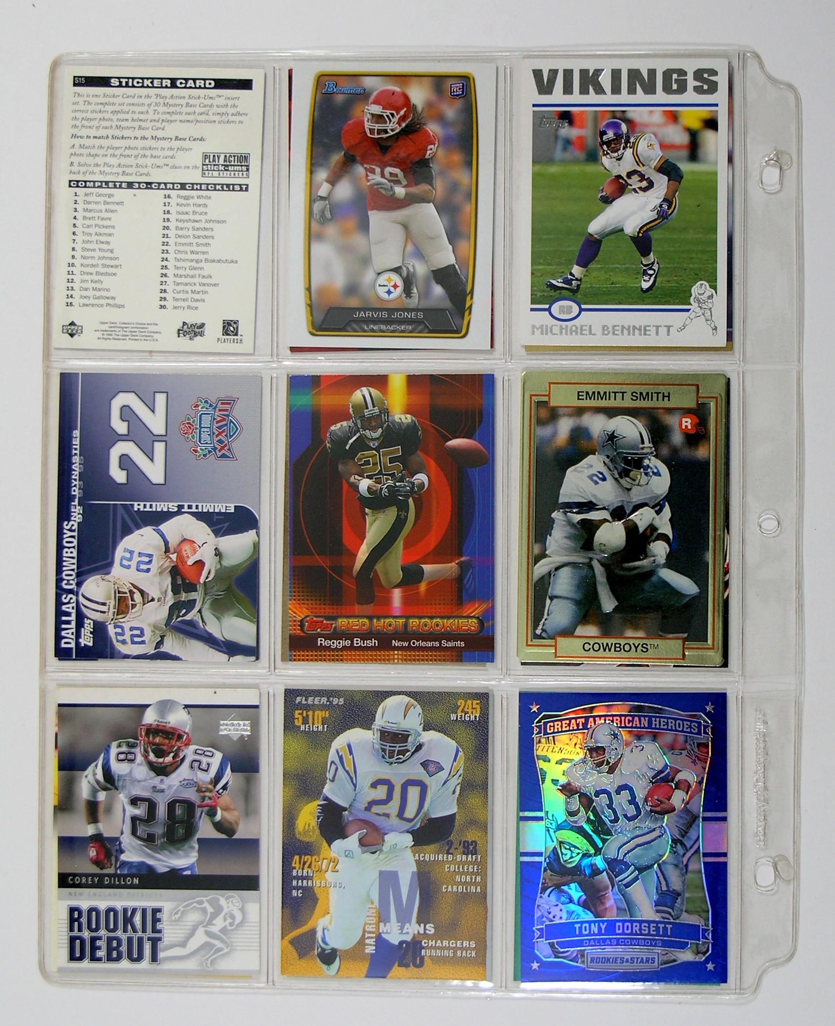 (89) Misc. Running Back Football Cards