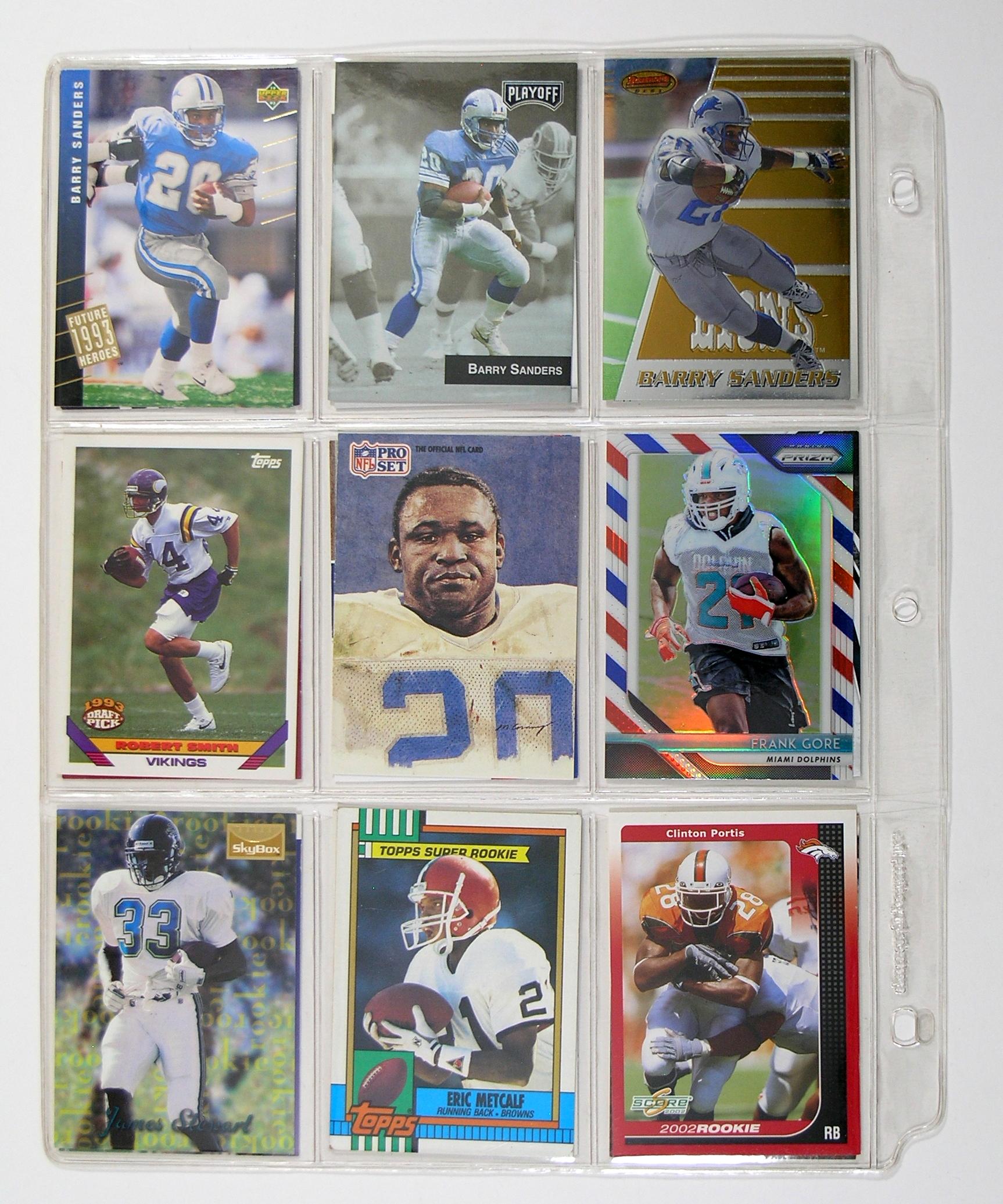 (89) Misc. Running Back Football Cards